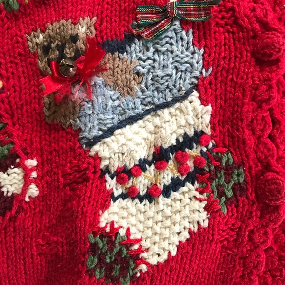 Tiara Christmas Sweater w/ actual Jingle Bells!! - Picture 3 of 6